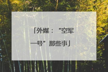 外媒：“空军一号”那些事