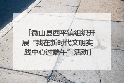 微山县西平镇组织开展“我在新时代文明实践中心过端午”活动
