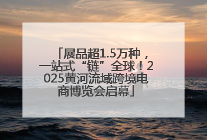 展品超1.5万种，一站式“链”全球！2025黄河流域跨境电商博览会启幕