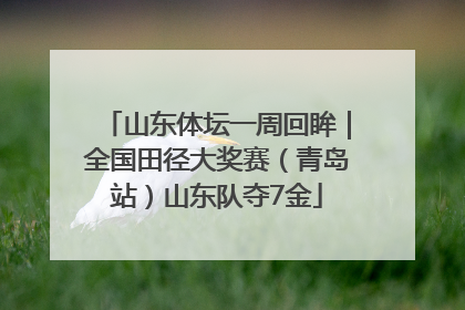山东体坛一周回眸｜全国田径大奖赛（青岛站）山东队夺7金