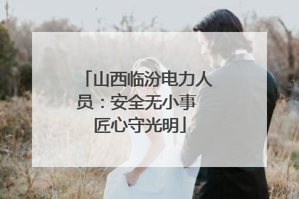 山西临汾电力人员：安全无小事 匠心守光明