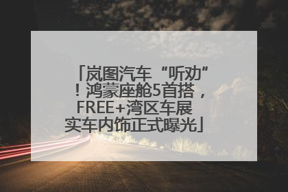 岚图汽车“听劝”！鸿蒙座舱5首搭，FREE+湾区车展实车内饰正式曝光