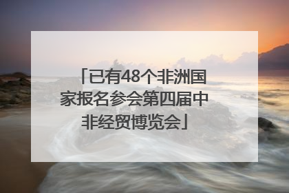 已有48个非洲国家报名参会第四届中非经贸博览会
