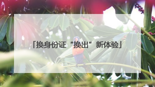 换身份证“换出”新体验