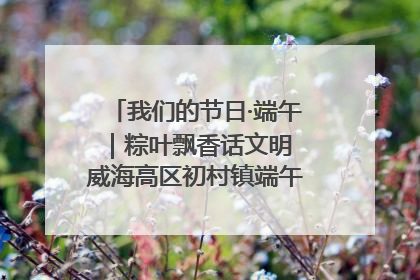 我们的节日·端午｜粽叶飘香话文明 威海高区初村镇端午系列活动亮点纷呈