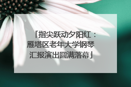 指尖跃动夕阳红：雁塔区老年大学钢琴汇报演出圆满落幕