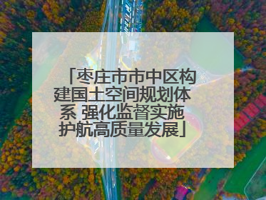枣庄市市中区构建国土空间规划体系 强化监督实施护航高质量发展