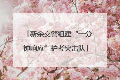 新余交警组建“一分钟响应”护考突击队