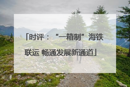 时评：“一箱制”海铁联运 畅通发展新通道