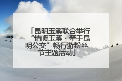昆明玉溪联合举行“情暖玉溪・牵手昆明公交”畅行游粉丝节主题活动