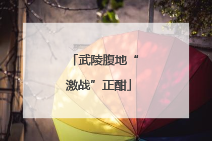 武陵腹地“激战”正酣