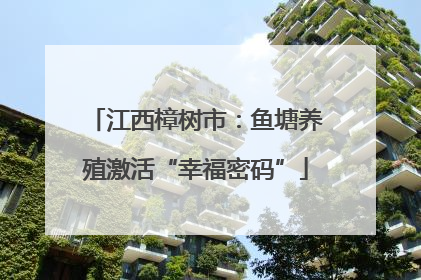 江西樟树市：鱼塘养殖激活“幸福密码”