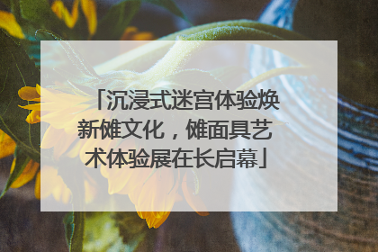 沉浸式迷宫体验焕新傩文化，傩面具艺术体验展在长启幕