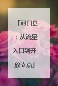 河口县：从流量入口到开放支点