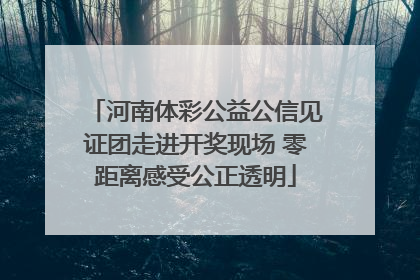 河南体彩公益公信见证团走进开奖现场 零距离感受公正透明