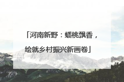 河南新野：蟠桃飘香，绘就乡村振兴新画卷