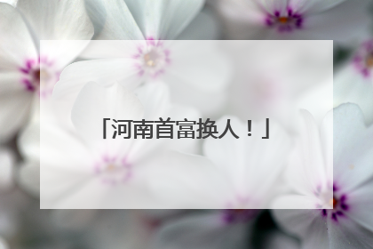 河南首富换人！
