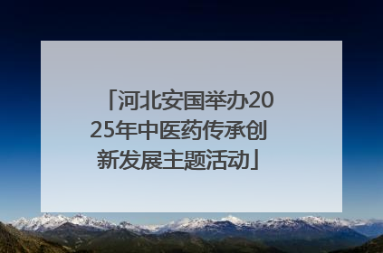 河北安国举办2025年中医药传承创新发展主题活动