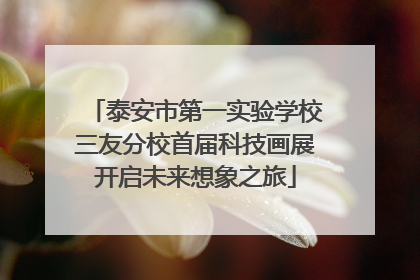 泰安市第一实验学校三友分校首届科技画展开启未来想象之旅