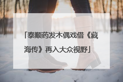 泰顺药发木偶戏借《藏海传》再入大众视野