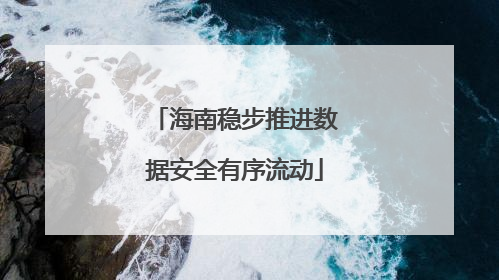海南稳步推进数据安全有序流动