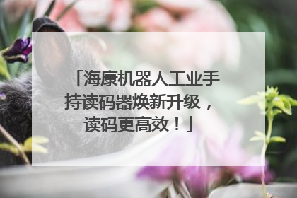 海康机器人工业手持读码器焕新升级，读码更高效！