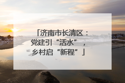 济南市长清区：党建引“活水”，乡村启“新程”