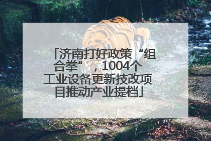 济南打好政策“组合拳”，1004个工业设备更新技改项目推动产业提档