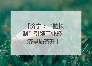 济宁：“链长制”引领工业经济量质齐升