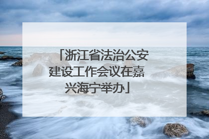 浙江省法治公安建设工作会议在嘉兴海宁举办