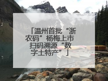 温州首批“浙农码”杨梅上市 扫码溯源“数字土特产”