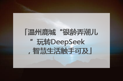 温州鹿城“银龄弄潮儿”玩转DeepSeek，智慧生活触手可及