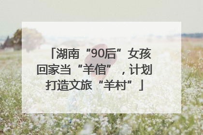 湖南“90后”女孩回家当“羊倌”，计划打造文旅“羊村”