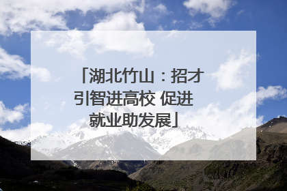 湖北竹山：招才引智进高校 促进就业助发展