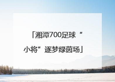 湘潭700足球“小将”逐梦绿茵场