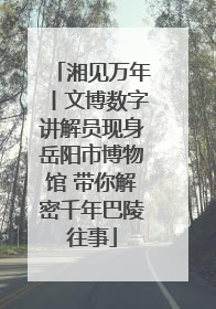 湘见万年丨文博数字讲解员现身岳阳市博物馆 带你解密千年巴陵往事