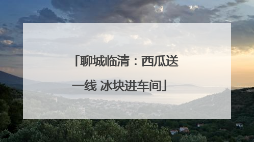 聊城临清：西瓜送一线 冰块进车间