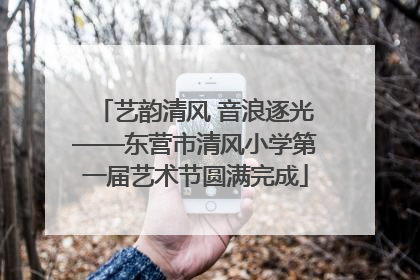 艺韵清风 音浪逐光——东营市清风小学第一届艺术节圆满完成
