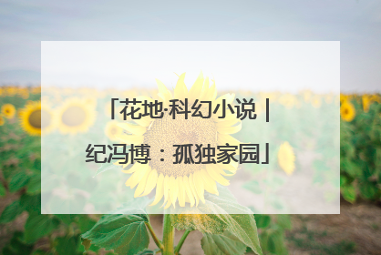花地·科幻小说｜纪冯博：孤独家园