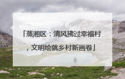 蒸湘区：清风拂过幸福村，文明绘就乡村新画卷