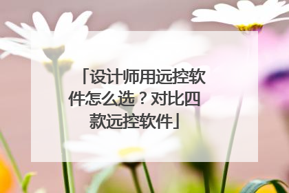 设计师用远控软件怎么选？对比四款远控软件