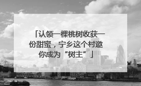 认领一棵桃树收获一份甜蜜，宁乡这个村邀你成为“树主”