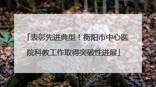 表彰先进典型！衡阳市中心医院科教工作取得突破性进展