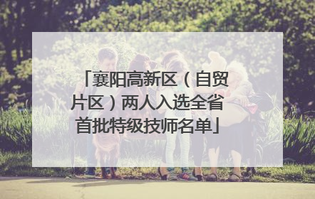 襄阳高新区（自贸片区）两人入选全省首批特级技师名单