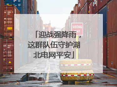 迎战强降雨，这群队伍守护湖北电网平安