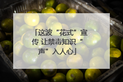 这波“花式”宣传 让禁毒知识“声”入人心