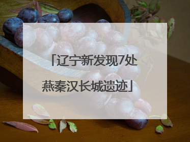 辽宁新发现7处燕秦汉长城遗迹