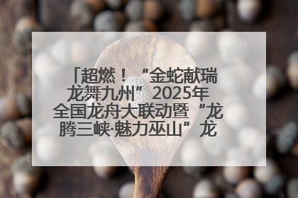 超燃！“金蛇献瑞 龙舞九州”2025年全国龙舟大联动暨“龙腾三峡·魅力巫山”龙舟邀请赛圆满落幕！
