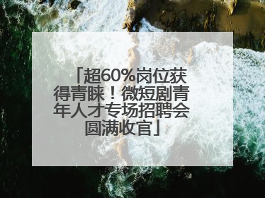 超60%岗位获得青睐！微短剧青年人才专场招聘会圆满收官