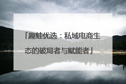 趣蛙优选：私域电商生态的破局者与赋能者